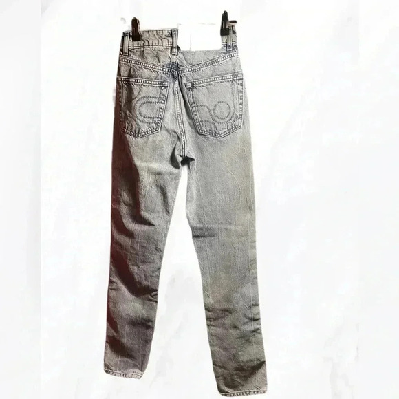 NWT EYTYS “solstice” slim straight cotton 5 pocket indigo blue denim jean 24 - Picture 3 of 6